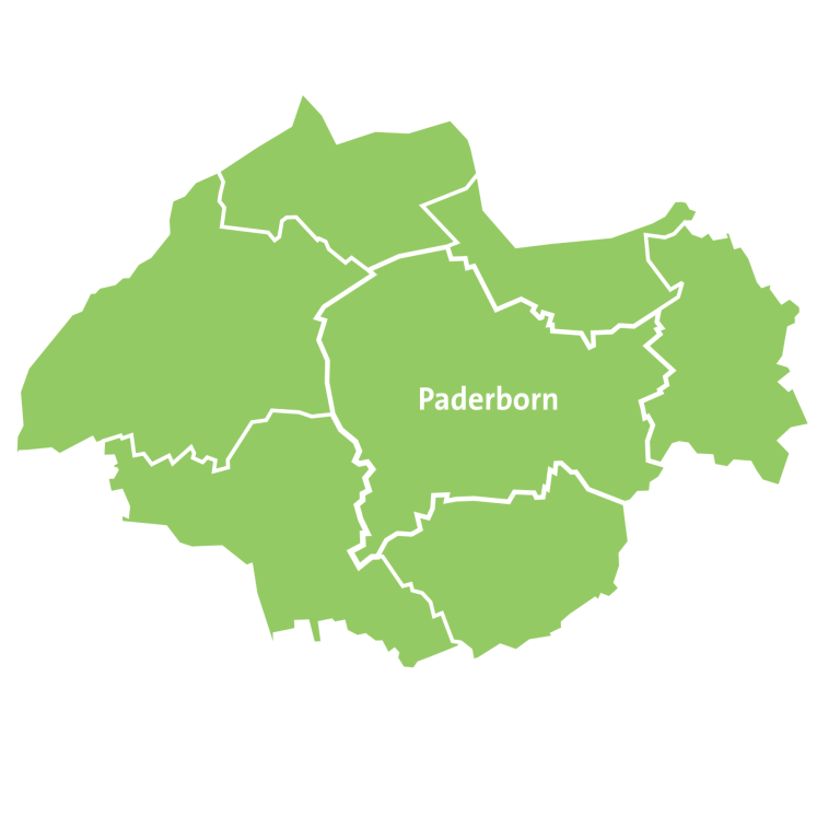 Bergkamen Bochum Bönen Borchen Castrop-Rauxel Dortmund Fröndenberg Hagen Hamm Herdecke Herne Holzwickede Iserlohn Kamen Lüdinghausen Lünen Menden Olfen Paderborn Schwerte Selm Unna Waltrop Werne Wickede (Ruhr) 